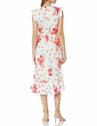 KARL LAGERFELD Paris Leinenkleid, Pink