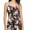 LIKELY Asta Minikleid mit Blumenmuster, Schwarz