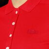 Lacoste Ef5473 Robe Ausgestelltes Kleid mit Polokragen, Rot