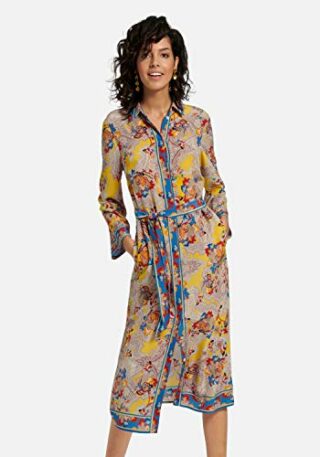 Laura Biagiotti Roma Abendkleid mit Taschen, Bunt