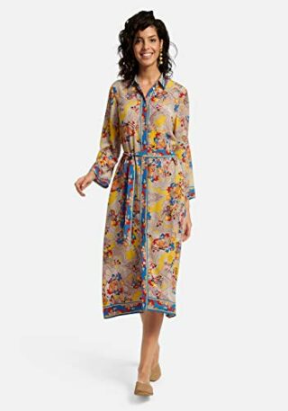 Laura Biagiotti Roma Abendkleid mit Taschen, Bunt