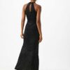 Lipsy London Maxikleid aus Samt mit Glitzer, Schwarz