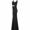 Lipsy London Verziertes Maxikleid mit Schlüsselloch, Schwarz