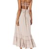 Lucky Brand Boho Knit Maxi-Kleid, Strickkleid, Beige