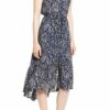 Lucky Brand Felice Blumenkleid, Blau