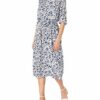 Lucky Brand Tricia Langärmliges Westernkleid, Blau