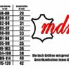 MDM Lederjeans Lederhose seitlich geschürt, Schwarz