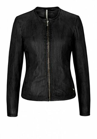 MILESTONE Bora Lederjacke, Schwarz