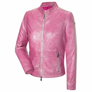 MILESTONE Lipsi Lederjacke, Pink