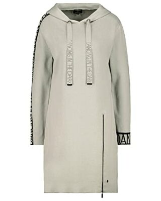 MONARI Strickkleid mit Kapuze, Grün