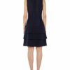 Marc Cain Additions HA 21.09 J30 Ausgestelltes Kleid, Blau