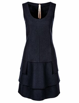 Marc Cain Additions HA 21.09 J30 Ausgestelltes Kleid, Blau
