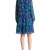 Marc Cain Additions MA 21.09 W04 Ausgestelltes Kleid, Blau