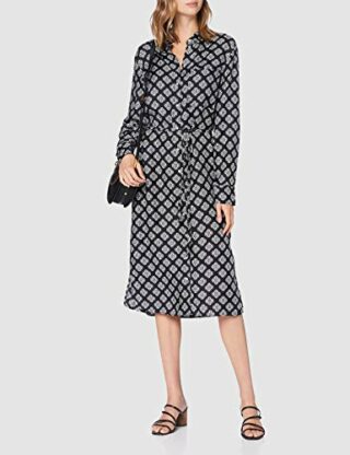 Marc O'Polo 006113021315 Midikleid, Schwarz