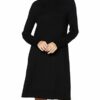 Marc O'Polo 009511867083 Strickkleid, Schwarz