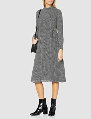 Marc O'Polo 010086521409 Ausgestelltes Kleid, Grau