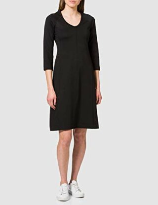 Marc O’Polo 102300259029 Ausgestelltes Kleid, Midi-Kleid, Schwarz