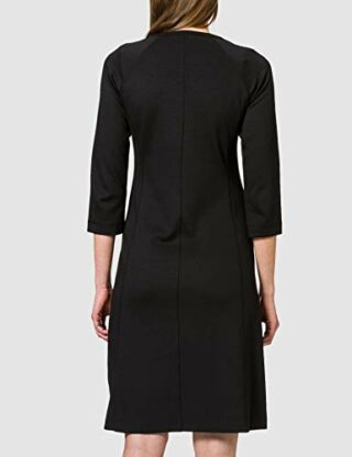 Marc O’Polo 102300259029 Ausgestelltes Kleid, Midi-Kleid, Schwarz