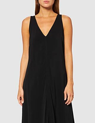 Marc O'Polo 107143221117 A-Linien-Kleid, Schwarz