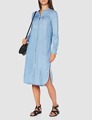 Marc O'Polo M02111421229 Hemdblusenkleid, Blau