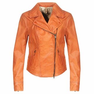 Matchless SOHO Damen Lederjacke, Orange