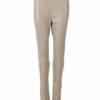 Maze Damen Lederhose aus Stretchleder, Beige