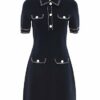 Michael Kors MS1802VBVC Strickkleid, Blau