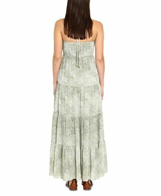 Michael Michael Kors Abgestuftes Maxikleid, Grün