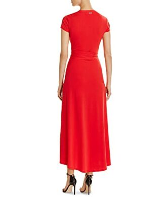Michael Michael Kors Maxikleid mit Flügelärmeln, Rot