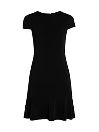 Michael Michael Kors Minikleid mit Volant-Nähten, Schwarz