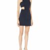 Milly Cut Out Mini Kleid, Blau