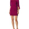 Milly Schmetterlings-Minikleid aus Stretch-Seide, Lila