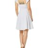 Milly Seersucker Classico Mini Rüschenkleid, Grau