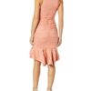 Nicole Miller Abendkleid, Beige