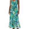 Nine West Abgestuftes Maxikleid Damen, Grün