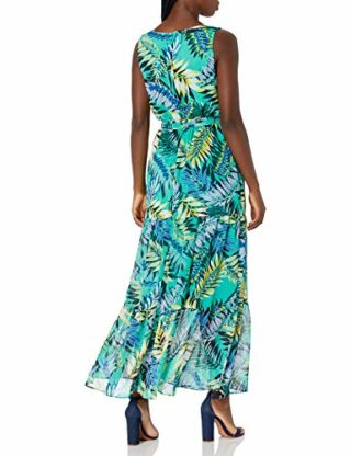 Nine West Abgestuftes Maxikleid Damen, Grün
