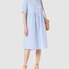 Noa Noa Hemdblusenkleid, Blau