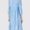 Noa Noa Spitzenkleid in A-Linie, Blau