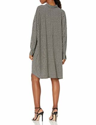 Norma Kamali Oversized Boyfriend NK Mini Kleid, Grau