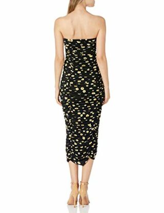 Norma Kamali Slinky Cocktailkleid, Gänseblümchen, Schwarz