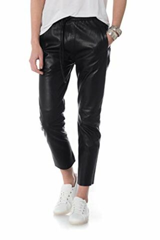 Oakwood Gift Damen Lederhose, Schwarz