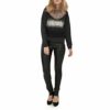 Oakwood Pandora Damen Lederhose, Schwarz