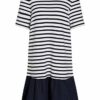 Oui Sweatshirtkleid im französischem Stil, Blau