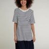 Oui Sweatshirtkleid im französischem Stil, Blau