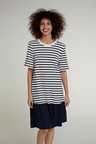 Oui Sweatshirtkleid im französischem Stil, Blau