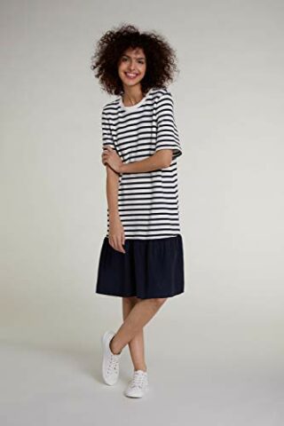 Oui Sweatshirtkleid im französischem Stil, Blau