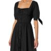 PINKO ASSOLTO A-Linien-Kleid, Schwarz