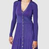 PINKO ATLETA Strickkleid, Lila