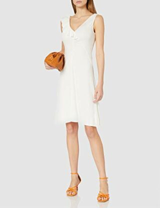 PINKO AUSTRALIANO 1 A-Linien-Kleid, Weiß