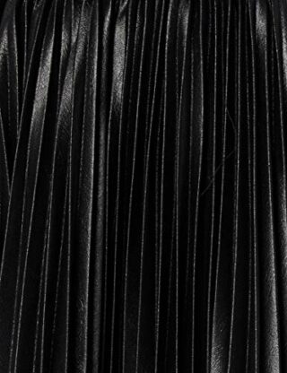 PINKO Antonio Abendkleid, Kunstleder-Kleid, Schwarz